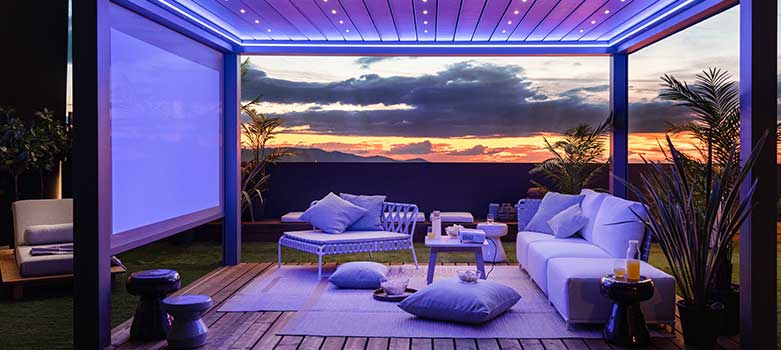 Design Gartenzimmer mit LED