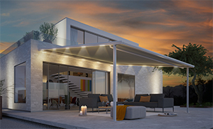 Pergola Markise mit LED