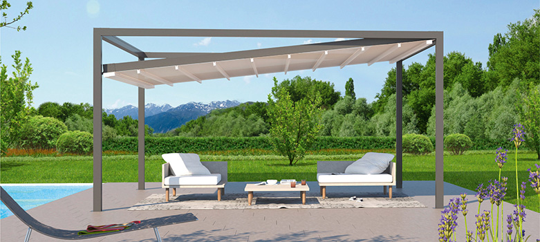 Pergola abgesenkt Smart Home Ready